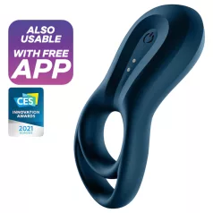   Satisfyer Epic Duo - App-gesteuerter Vibrationspenisring für Männer (schwarz)