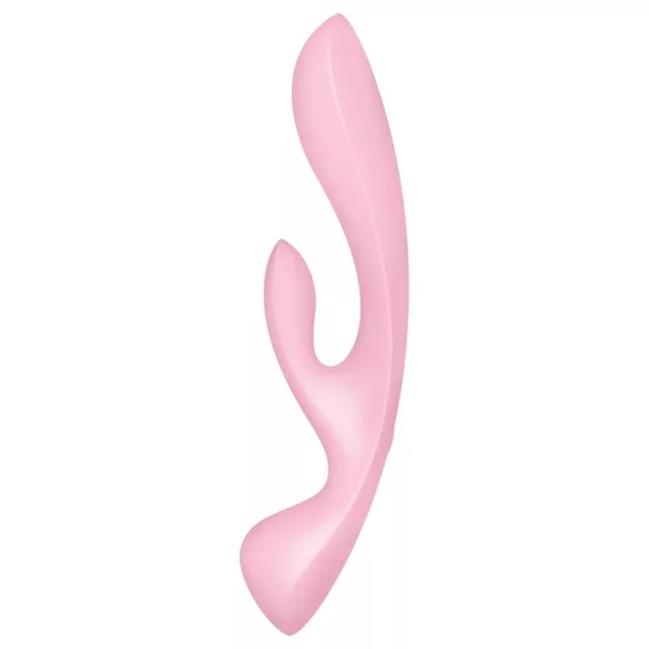 Satisfyer Triple Oh - Akku-Klitoralvibrator mit Schaft (pink)