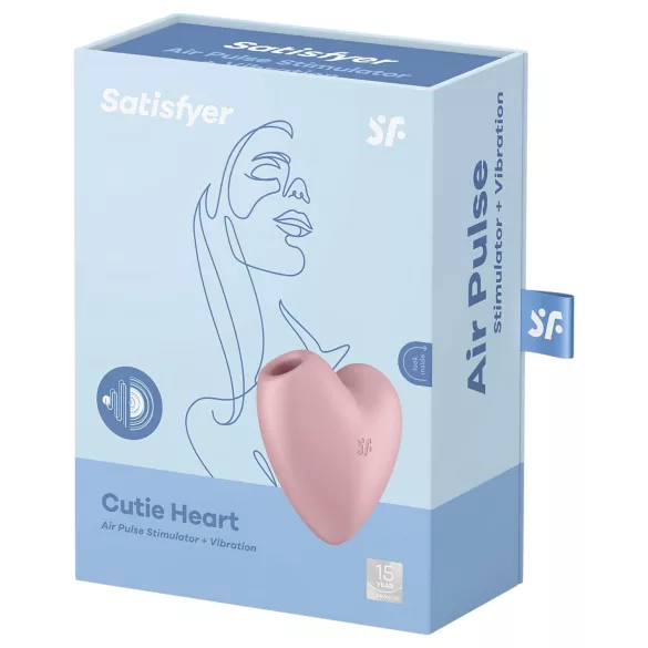 Satisfyer Cutie Heart - akkubetriebener Luftdruck-Klitorisstimulator (Pink)