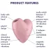 Satisfyer Cutie Heart - akkubetriebener Luftdruck-Klitorisstimulator (Pink)