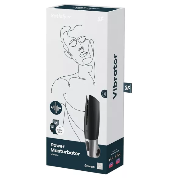Satisfyer Power - Intelligenter Akku-Masturbator (schwarz)