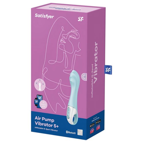 Satisfyer Air Pump Vibrator 5 - intelligenter Vibro-Pumper (blau)