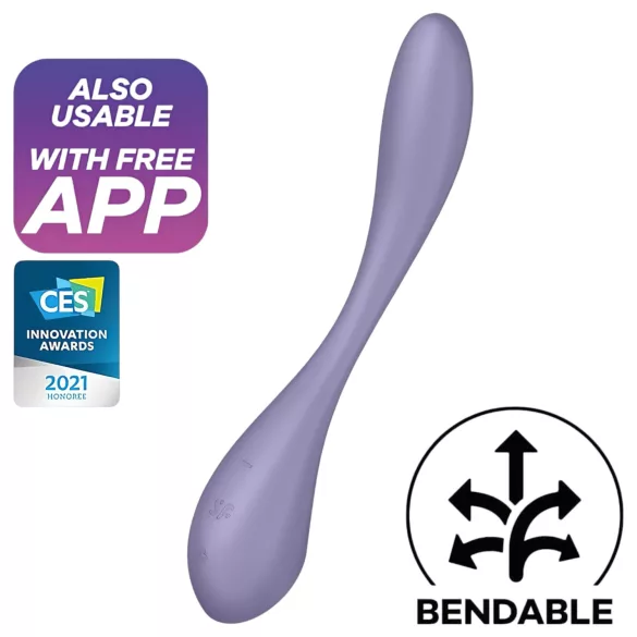 Satisfyer G-Spot Flex 5 - App-gesteuerter G-Punkt Vibrator (lila)