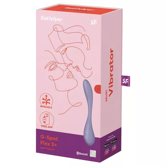 Satisfyer G-Spot Flex 5 - App-gesteuerter G-Punkt Vibrator (lila)
