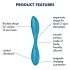 Satisfyer G-spot Flex 1 - Akku, wasserdichter G-Punkt Vibrator (grün)
