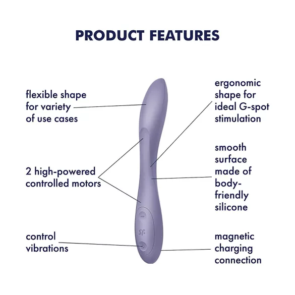 Satisfyer G-spot Flex 2 - Akku, wasserdichter G-Punkt-Vibrator (violett)