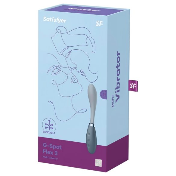 Satisfyer G-Spot Flex 3 - Akku G-Punkt Vibrator (grau)