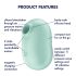 Satisfyer Pro To Go 2 - Akku, Pulsations-Klitorisstimulator (Mint)