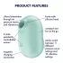 Satisfyer Pro To Go 2 - wiederaufladbarer, luftdruckbasierter Klitorisstimulator (Mint)