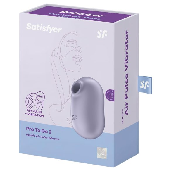 Satisfyer Pro To Go 2 - Akku Druckwellen-Klitoris-Stimulator (Violett)