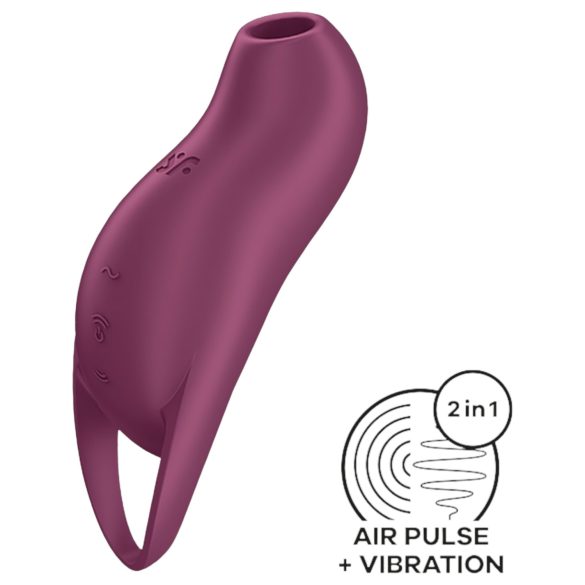 Satisfyer Pocket Pro 1 - Akku-Klitoris-Vibrator mit Druckwellen (Lila)