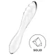 Satisfyer Dazzling Crystal 1 - beidseitiger Glasdildo (transparent)