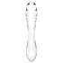 Satisfyer Dazzling Crystal 1 - beidseitiger Glasdildo (transparent)