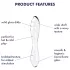 Satisfyer Dazzling Crystal 1 - beidseitiger Glasdildo (transparent)