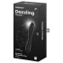 Satisfyer Dazzling Crystal 1 - doppelseitiger Glas-Dildo (schwarz)