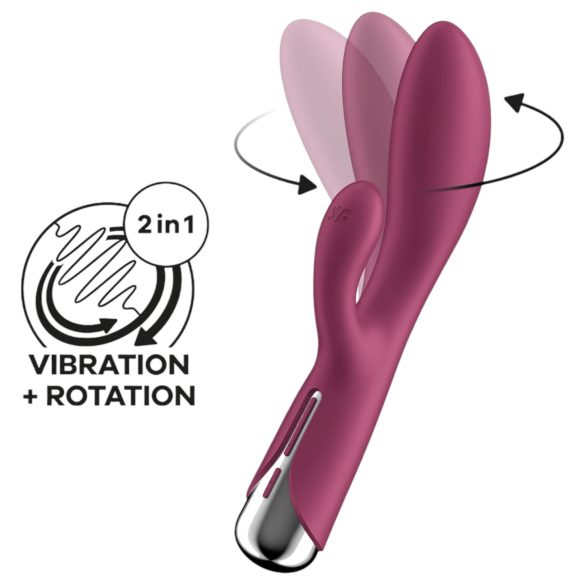 Satisfyer Spinning Rabbit 1 - rotierender Klitoris-Vibrator (rot)