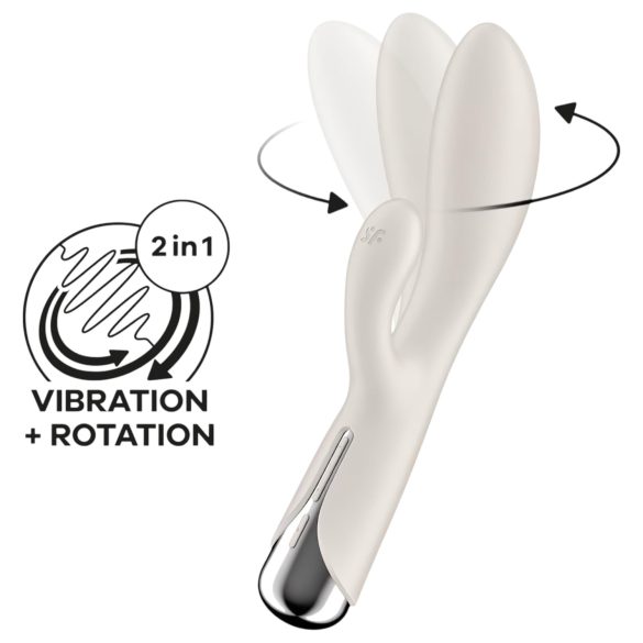 Satisfyer Spinning Rabbit 1 - drehender Klitorisstimulator (Beige)