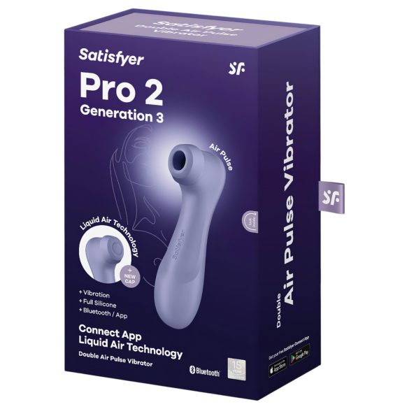 Satisfyer Pro 2 Gen3 - Intelligente Luftwellen-Klitoris-Stimulator (Lila)