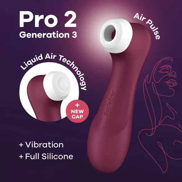 Satisfyer Pro 2 Gen3 - akkubetriebener Luftdruckwellen-Klitorisstimulator (rot)