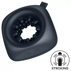   Satisfyer Ring Stroker - wiederaufladbarer, vibrierender Masturbator (schwarz)