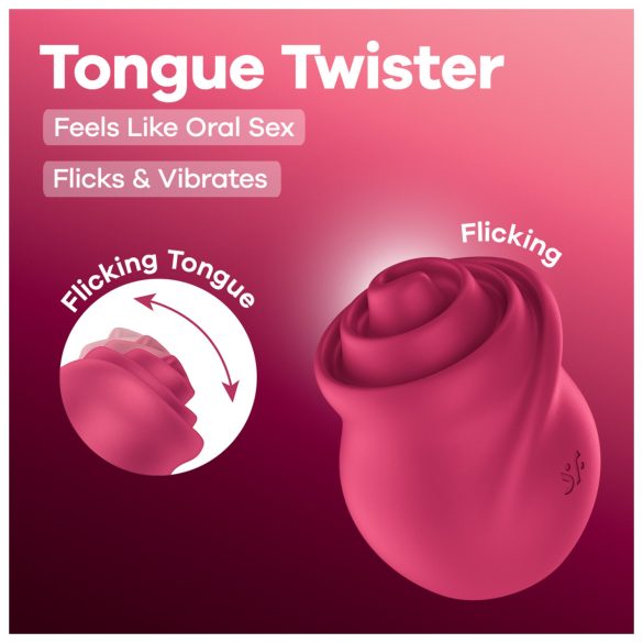 Satisfyer Tongue Twister - rotierender Zungen-Klitorisstimulator (Pink)