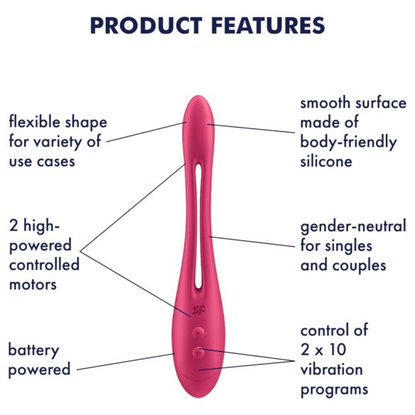 Satisfyer Elastic Game - Flexibler Paarvibrator (Pink)
