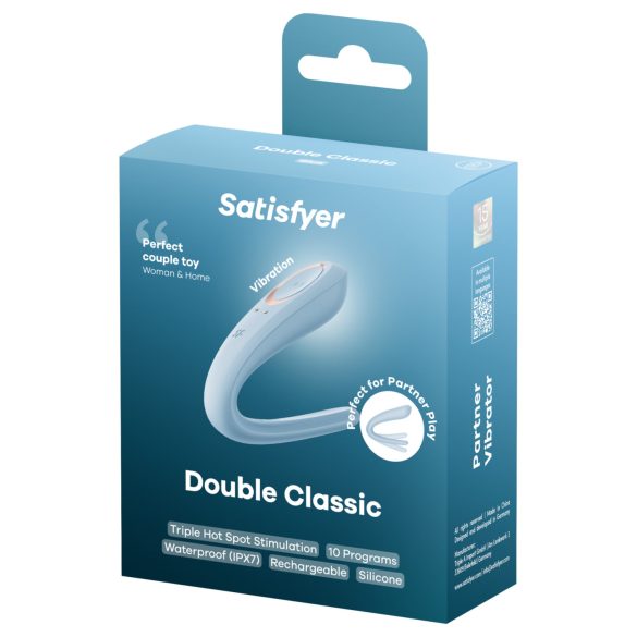Satisfyer Double Classic - Paarvibrator (blau)