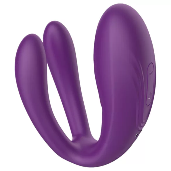 Mrow - Akku, wasserdichter 3-Motoren Duo-Vibrator (lila)