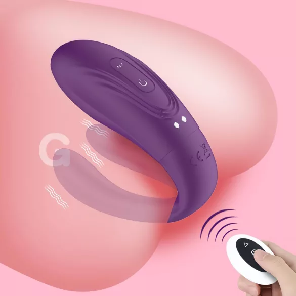 Mrow - Akku, wasserdichter 3-Motoren Duo-Vibrator (lila)