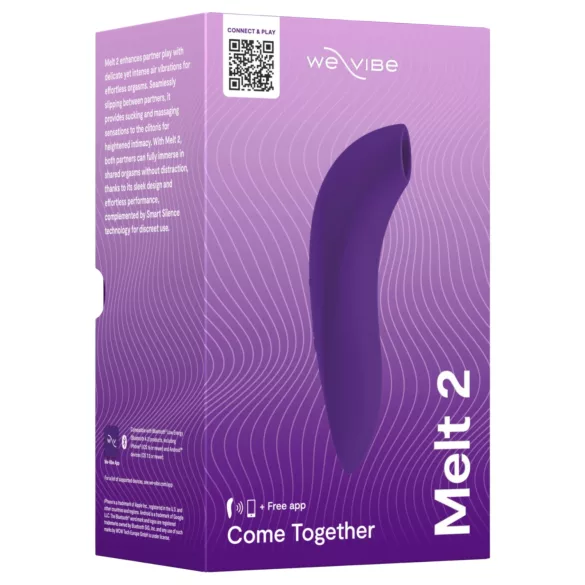 We-Vibe Melt 2 - App-gesteuerter Luftdruck-Klitorisstimulator (lila)