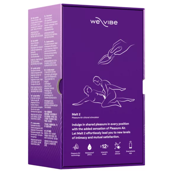 We-Vibe Melt 2 - App-gesteuerter Luftdruck-Klitorisstimulator (lila)