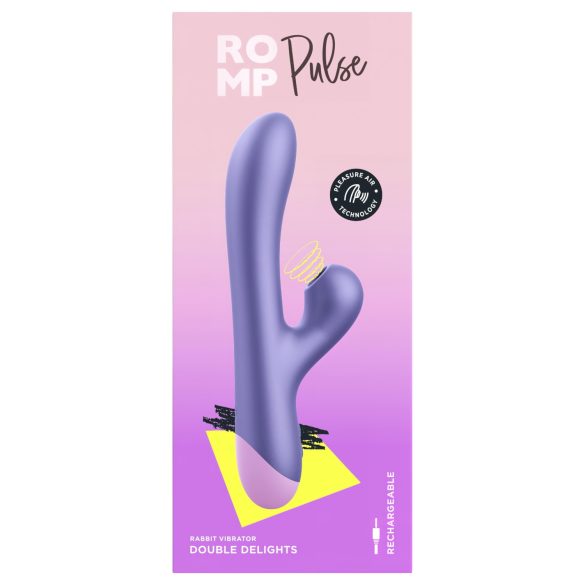 ROMP Pulse - G-Punkt Vibrator mit Luftwellen-Klitorisstimulator (lila)