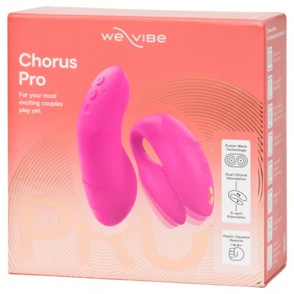 We-Vibe Chorus Pro - Paarvibrator mit App- und Fernbedienung (pink)