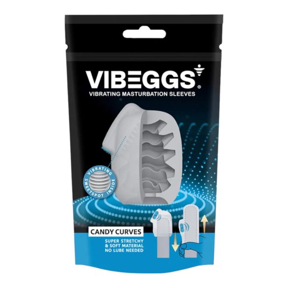 VIBEGGS Candy Curves - Vibroei Masturbator (Weiß)