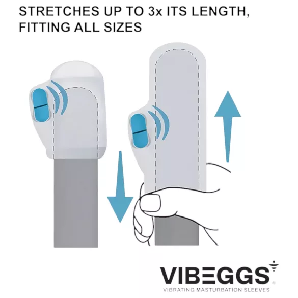 VIBEGGS Blow Misty - Vibrations-Ei Masturbator (weiß)