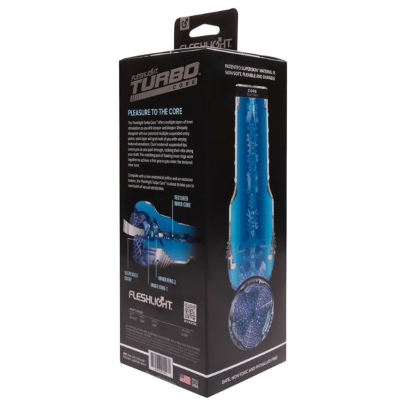 Fleshlight Turbo Core - Saugnapf-Masturbator (blau)