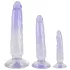 Crystal Clear - Analdildo Trainer Set - 3 Stück (Transparent-Blau)