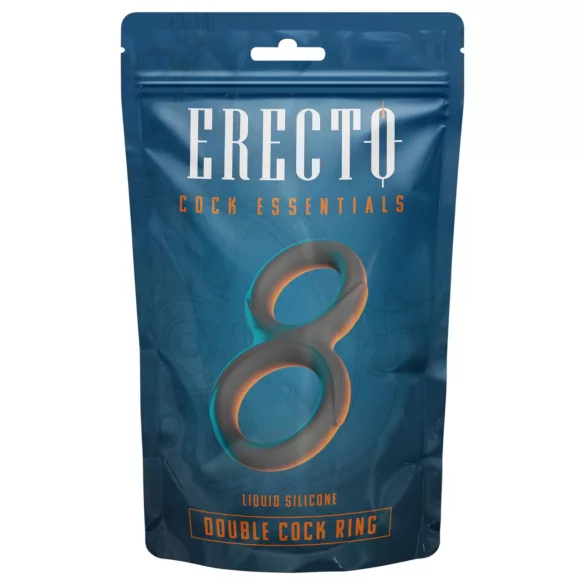 Erecto - Doppelte Penisringe (schwarz)
