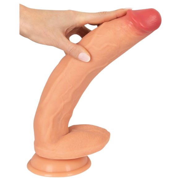 Realistixxx Real Giant - extra großer Dildo mit Hoden (naturfarben)