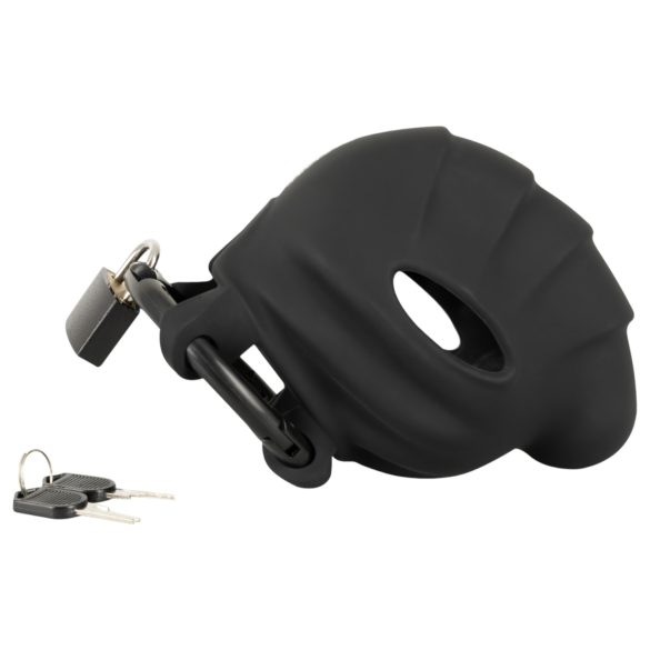 Black Velvet - Penis- & Hodenkäfig (schwarz)