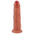 Realistixxx - naturgetreuer, doppelstrukturierter Dildo (natur)