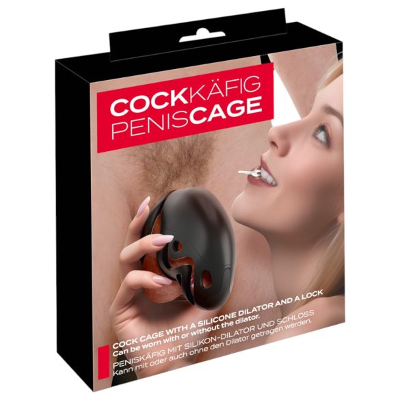You2Toys - Peniskäfig mit Penisplug (schwarz)
