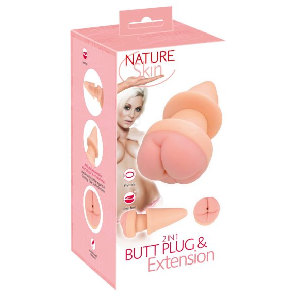 Nature Skin - Analplug und Penismantel (natur)