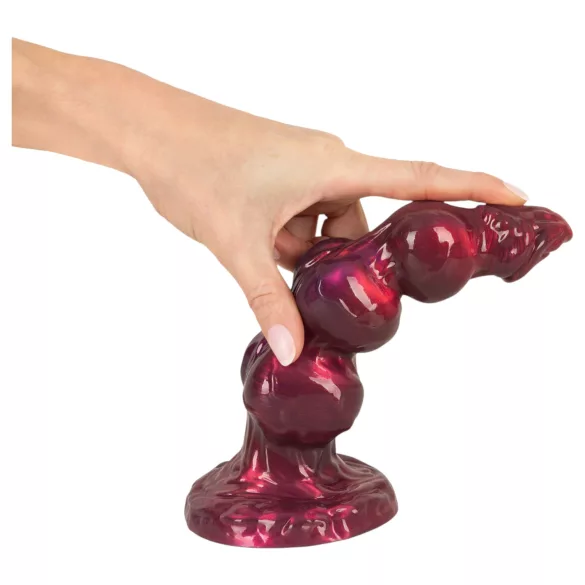 Beasty Cocks - Werwolf Willie Dildo mit Saugnapf - bordeaux (21 cm)