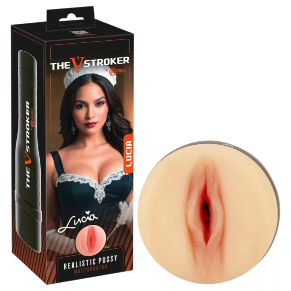 Rebel The V-Stroker Lucia - naturgetreuer Masturbator mit Vagina (hautfarben)
