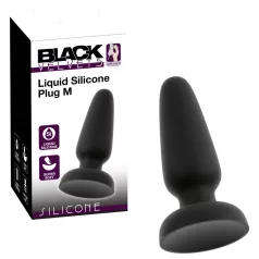 Black Velvets - Silikon Analplug mit Saugnapf (schwarz) - M