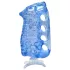 Fleshlight Fleshskins Grip Blue Ice - an beiden Enden offener Masturbator (blau)
