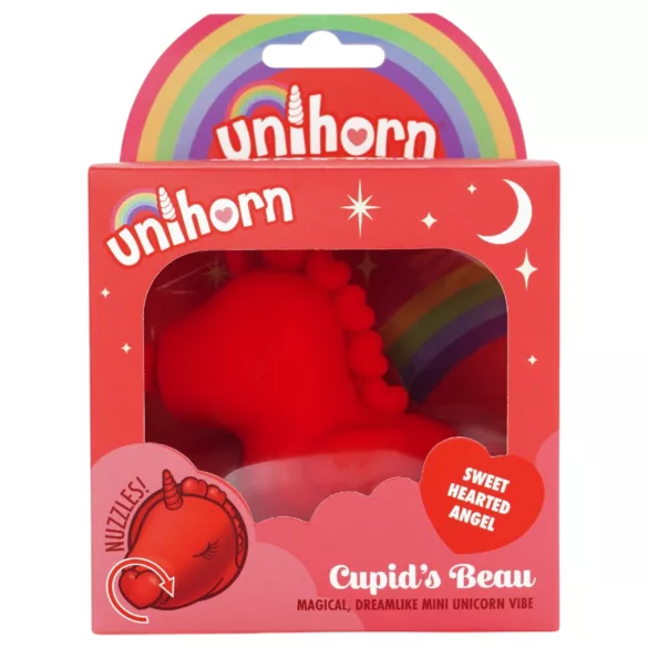 Unihorn Cupid's Beau - Akkubetriebener Einhorn-Klitorisvibrator (rot)