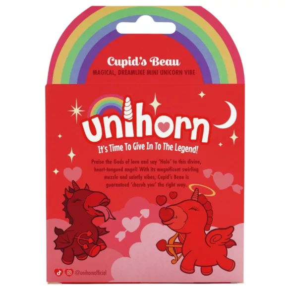 Unihorn Cupid's Beau - Akkubetriebener Einhorn-Klitorisvibrator (rot)