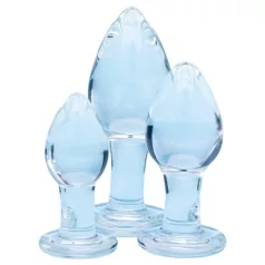 Clarity Utopian Trinity - Glas-Analplug-Set (transparent)